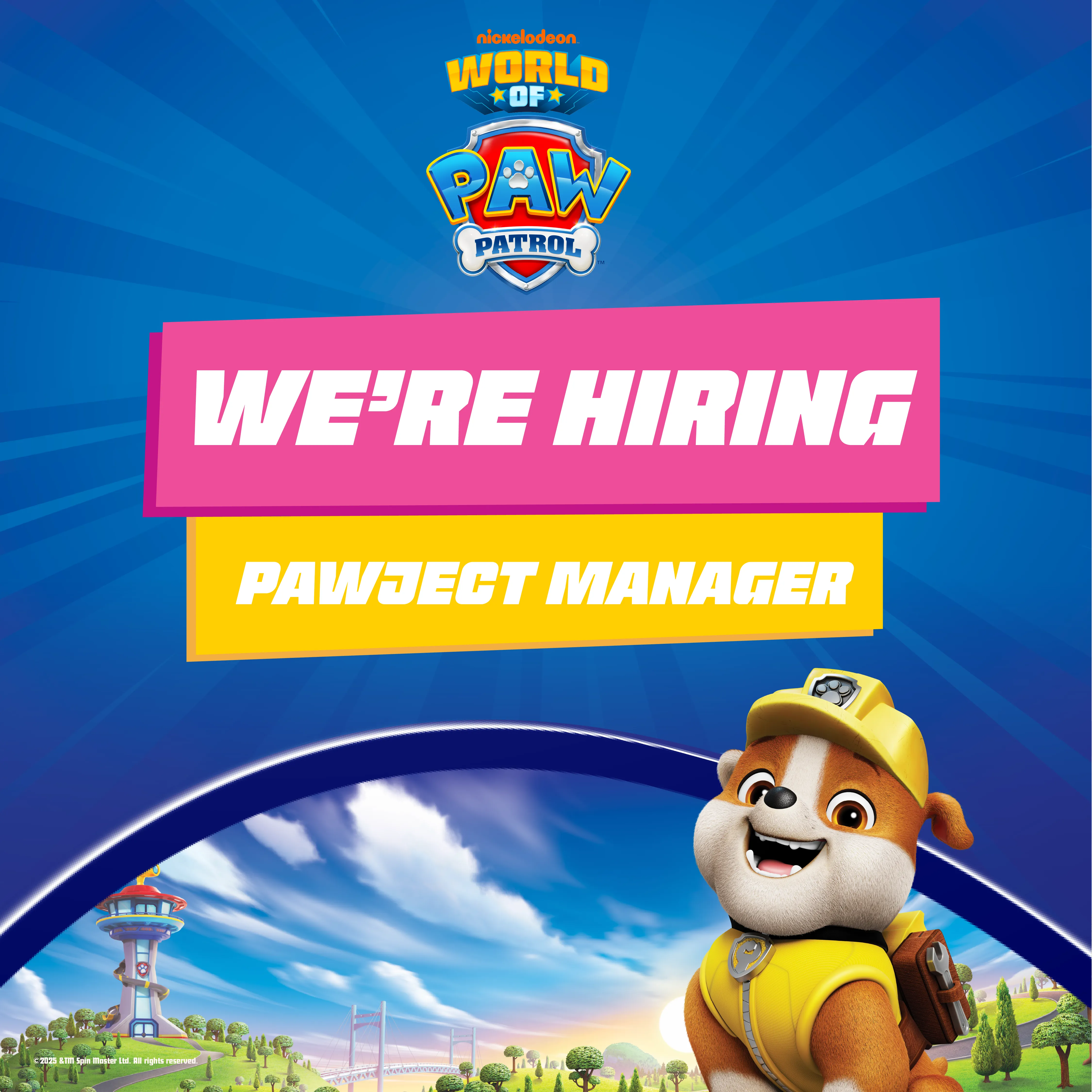 HIRING PAWJECT MANAGER 1 X 1