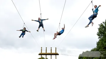 Four Man Zip Go Ape At Chessington World Of Adventures Resort (5)