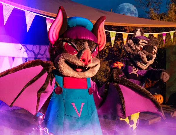 Violet The Vampire Bat And Wilf The Werewolf