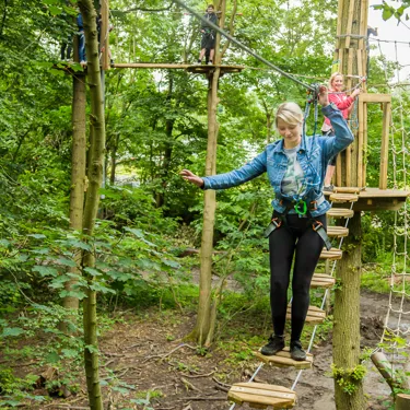 Tree Top Hopping On Go Ape At Chessington World Of Adventures Resort